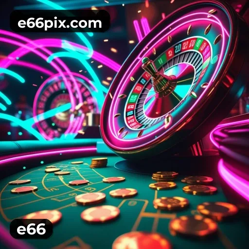 App e66 para iOS e Android — interface mobile, login biométrico e PIX integrado