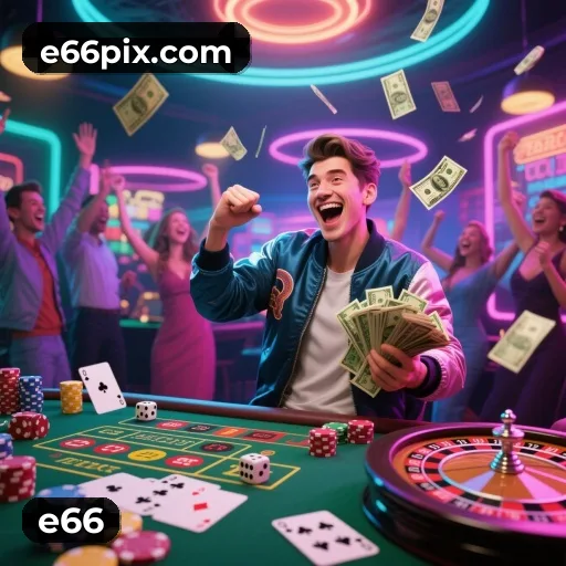 Estatísticas e66 2026 – 87.429 jogadores ativos, R$ 47,2M em prêmios pagos, RTP 96,52%